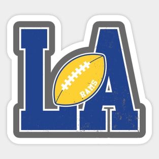 Big Bold Los Angeles Rams Monogram Sticker